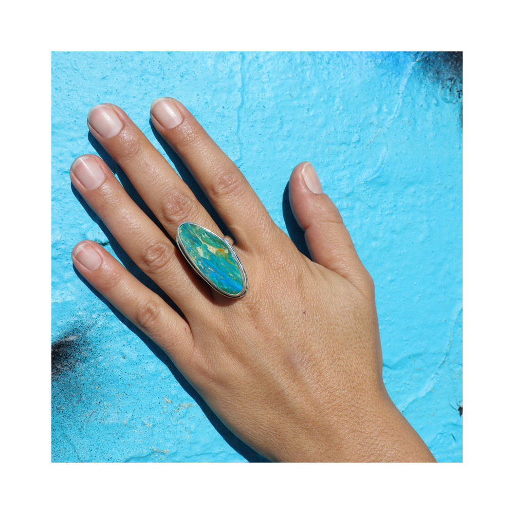 bague opale atacama argent
