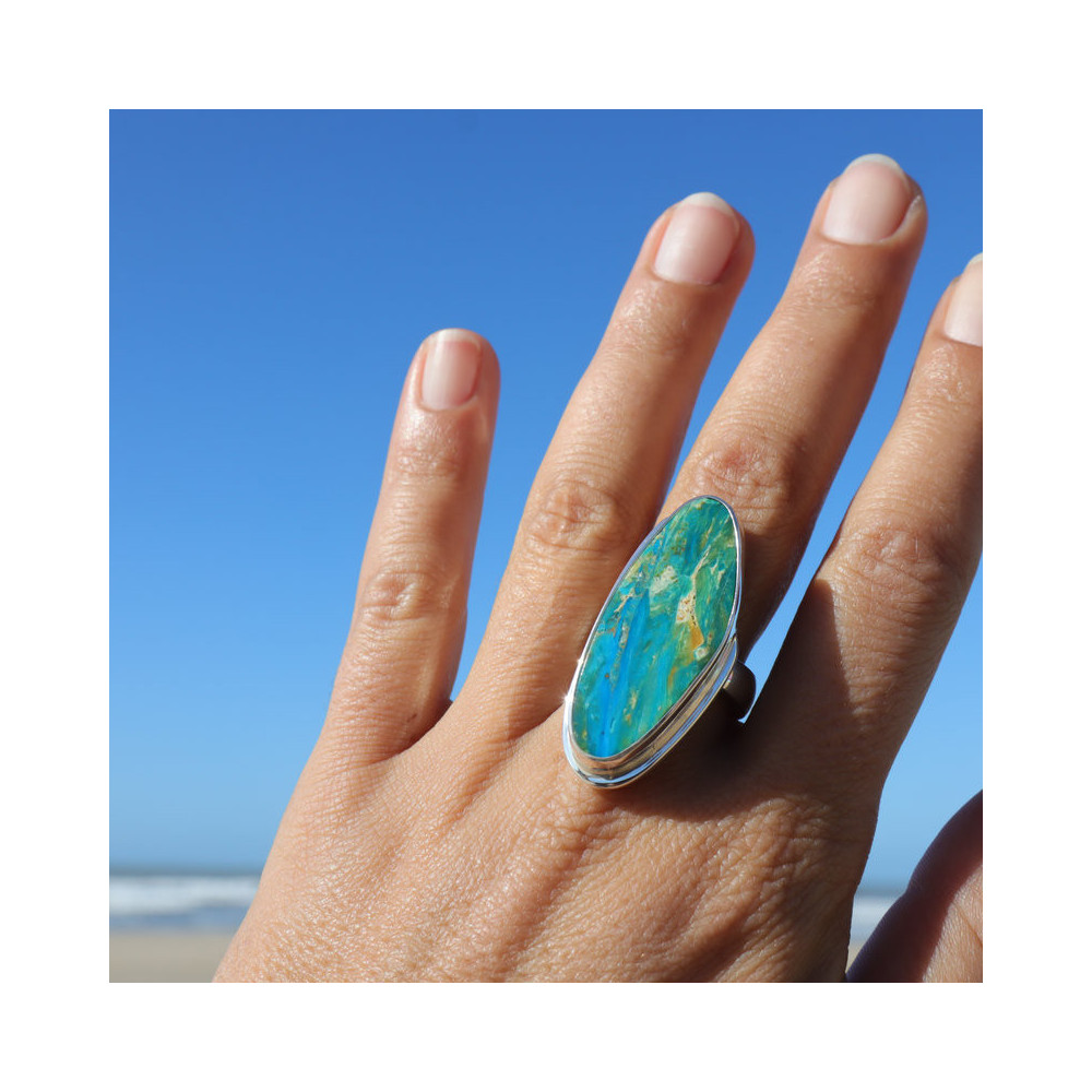 bague opale argent femme