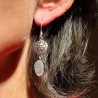 Boucles d'oreilles argent et pierre de lune