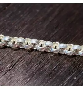 chaine argent femme jaseron