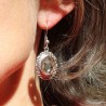 boucles d'oreilles argent cristal de roche