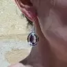 améthyste boucle d'oreille