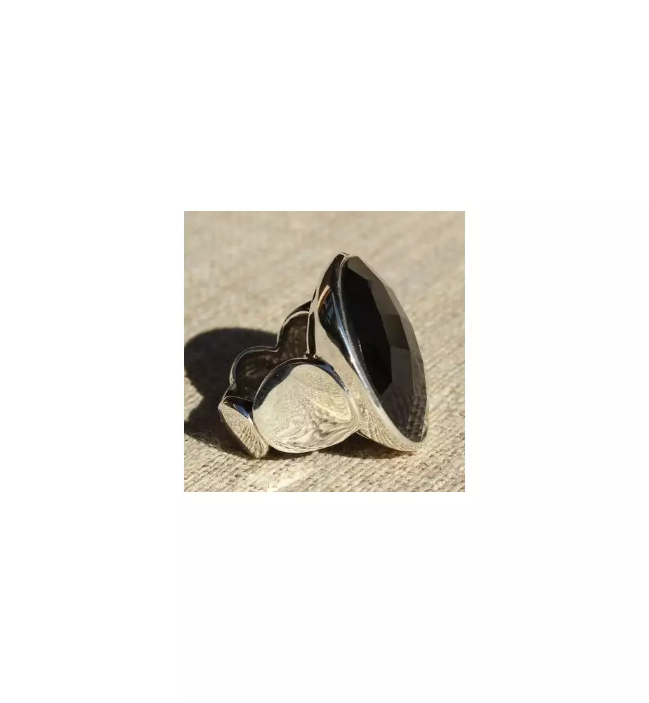 Bague argent et onyx Bague argent et onyx