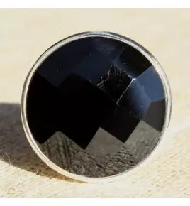 Bague argent et onyx
