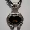 Pendentif argent et quartz fume