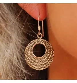 boucles d'oreilles argent