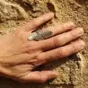 longue bague argent ethnique