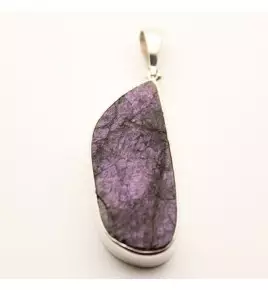 pendentif argent et purpurite