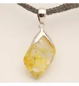 Pendentif argent et quartz rutile