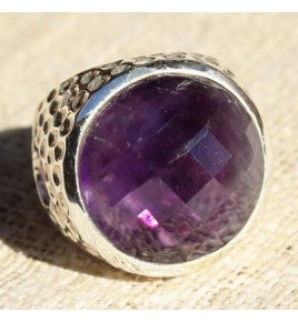 Bague pierre violette