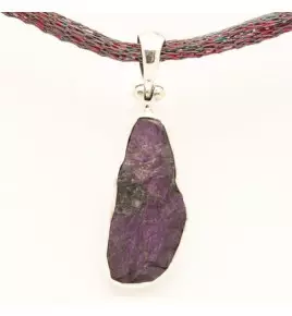 Pendentif argent et purpurite