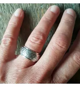 bague argent anti stress