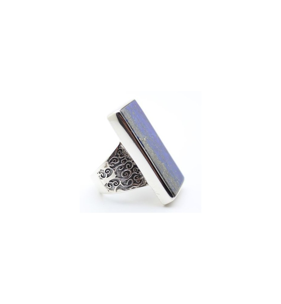 Bague argent et lapis lazuli T 57 - R888 Bague argent et lapis lazuli T 57 - R888