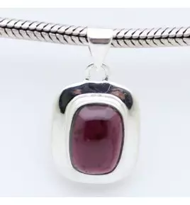 Pendentif argent et grenat