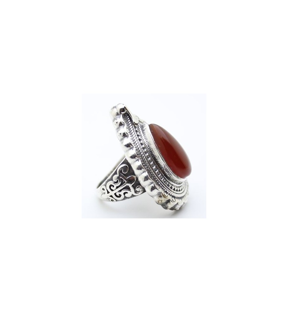 Bague argent et cornaline Bague argent et cornaline