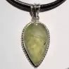 pendentif argent 925 et prehnite