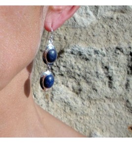 boucles d'oreilles lapis lazuli