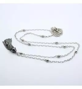 Collier sautoir en argent 925