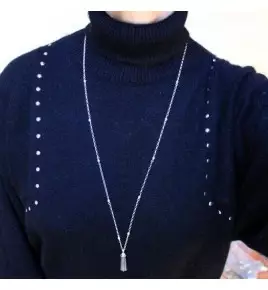 Collier sautoir en argent 925