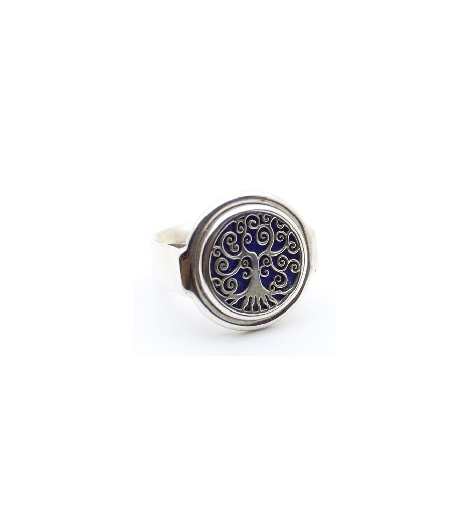 bague argent 925 et lapis lazuli arbre de vie bague argent 925 et lapis lazuli arbre de vie