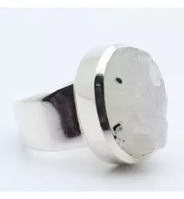 bague argent 925 et pierre de lune