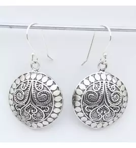 boucles d'oreilles argent pendantes