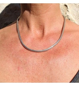 chaine argent femme
