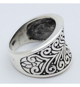 bague argent papillon