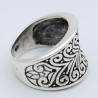 bague argent papillon