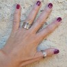 bague argent femme