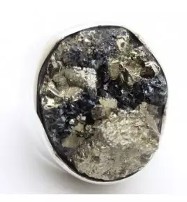 bague argent et pierre