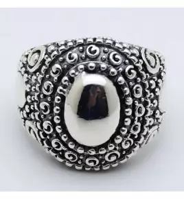 bague argent ethnique