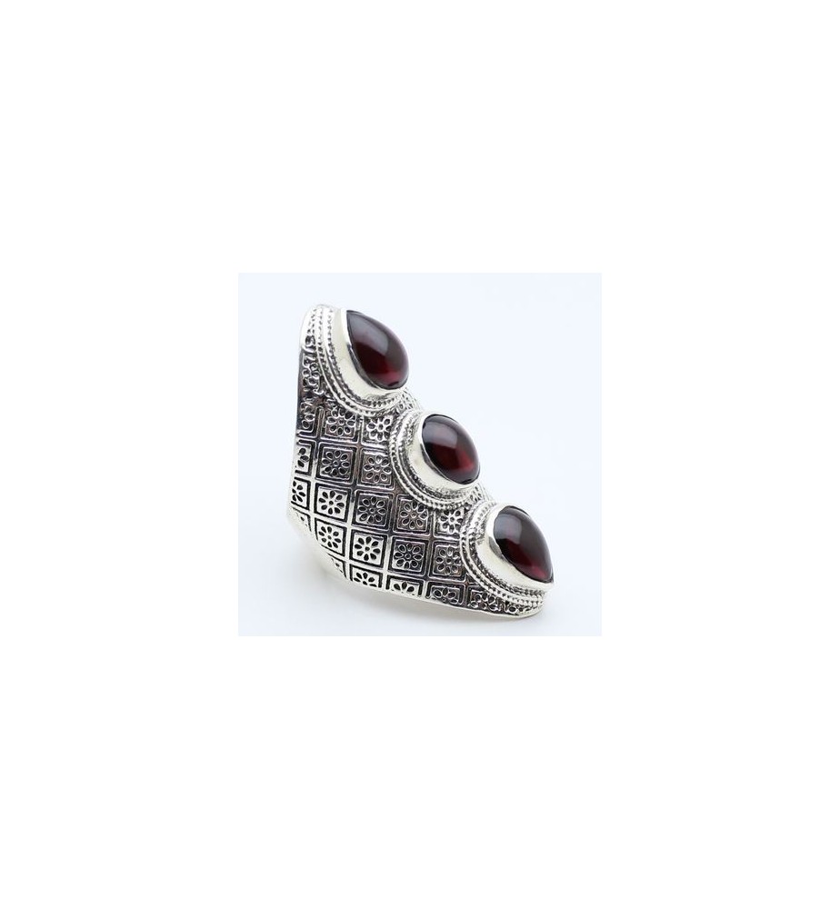 bague argent et grenat bague argent et grenat