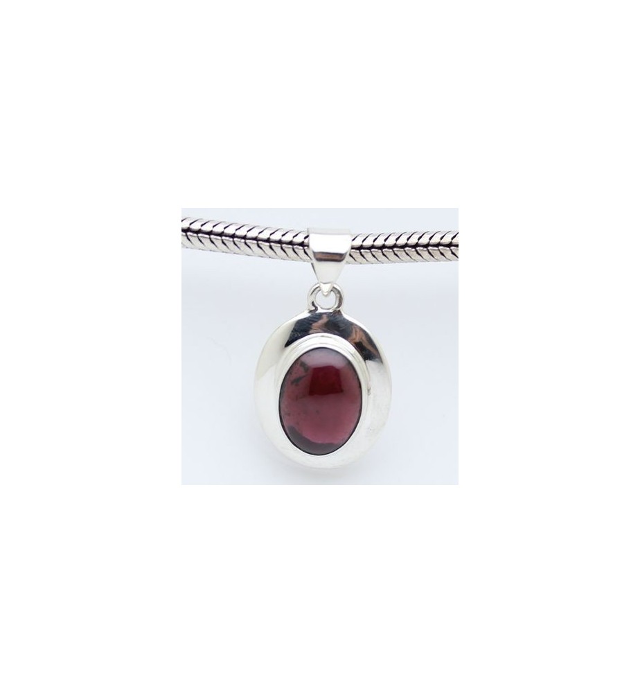 pendentif argent et grenat pendentif argent et grenat