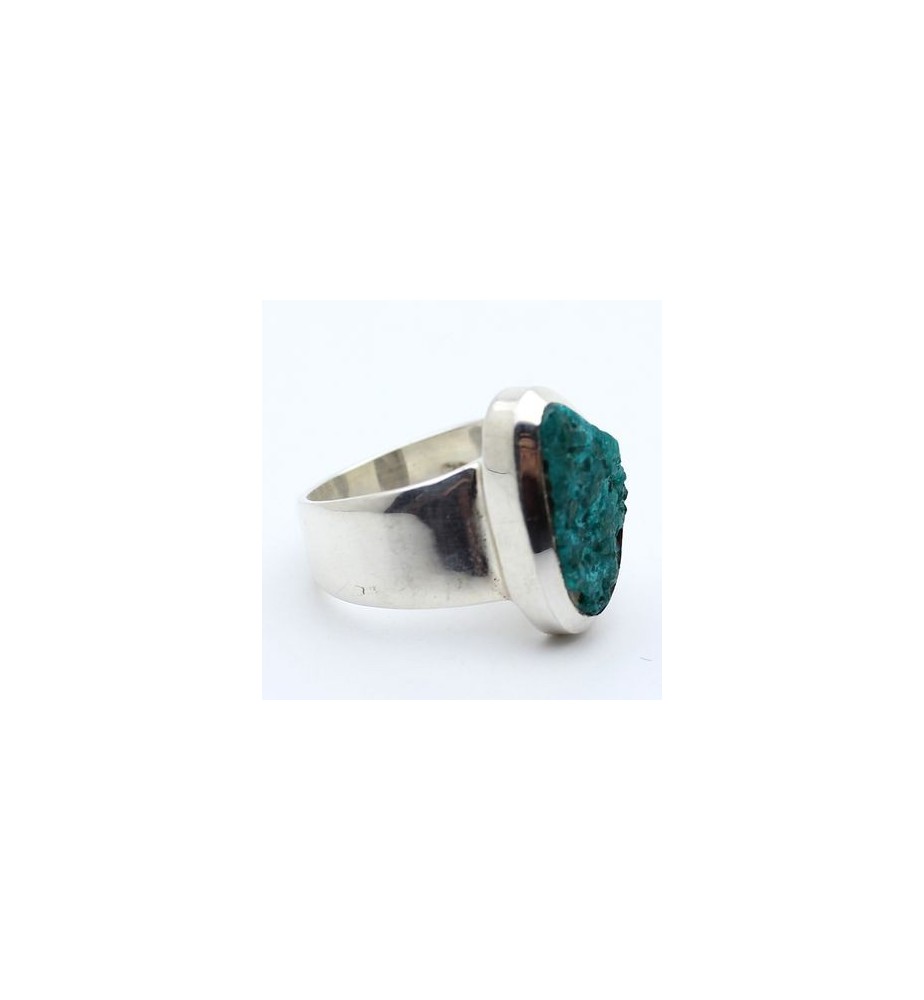 Bague argent et dioptase Bague argent et dioptase