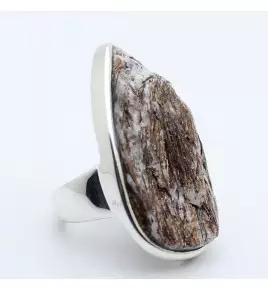 bague argent et astrophyllite