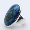 bague argent 925 et chrysocolle