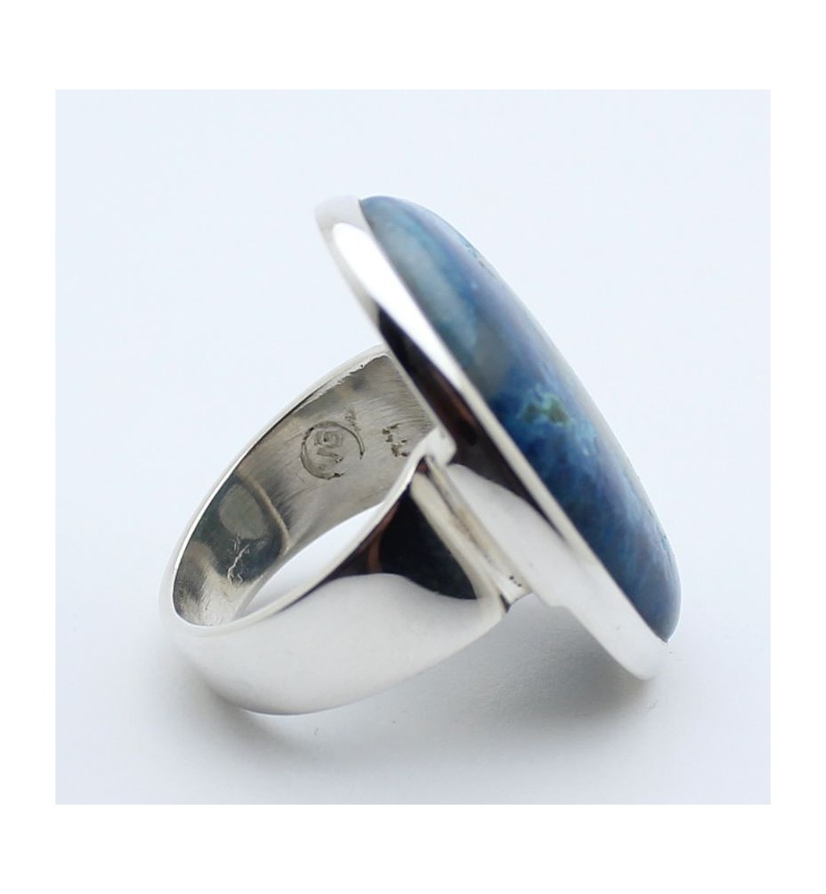 bague argent et pierre