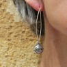 boucles d'oreilles argent femme