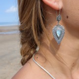 Boucles Argent & Pierres